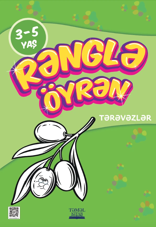 Tərəvəzlər - Rənglə öyrən - 3-5 yaş